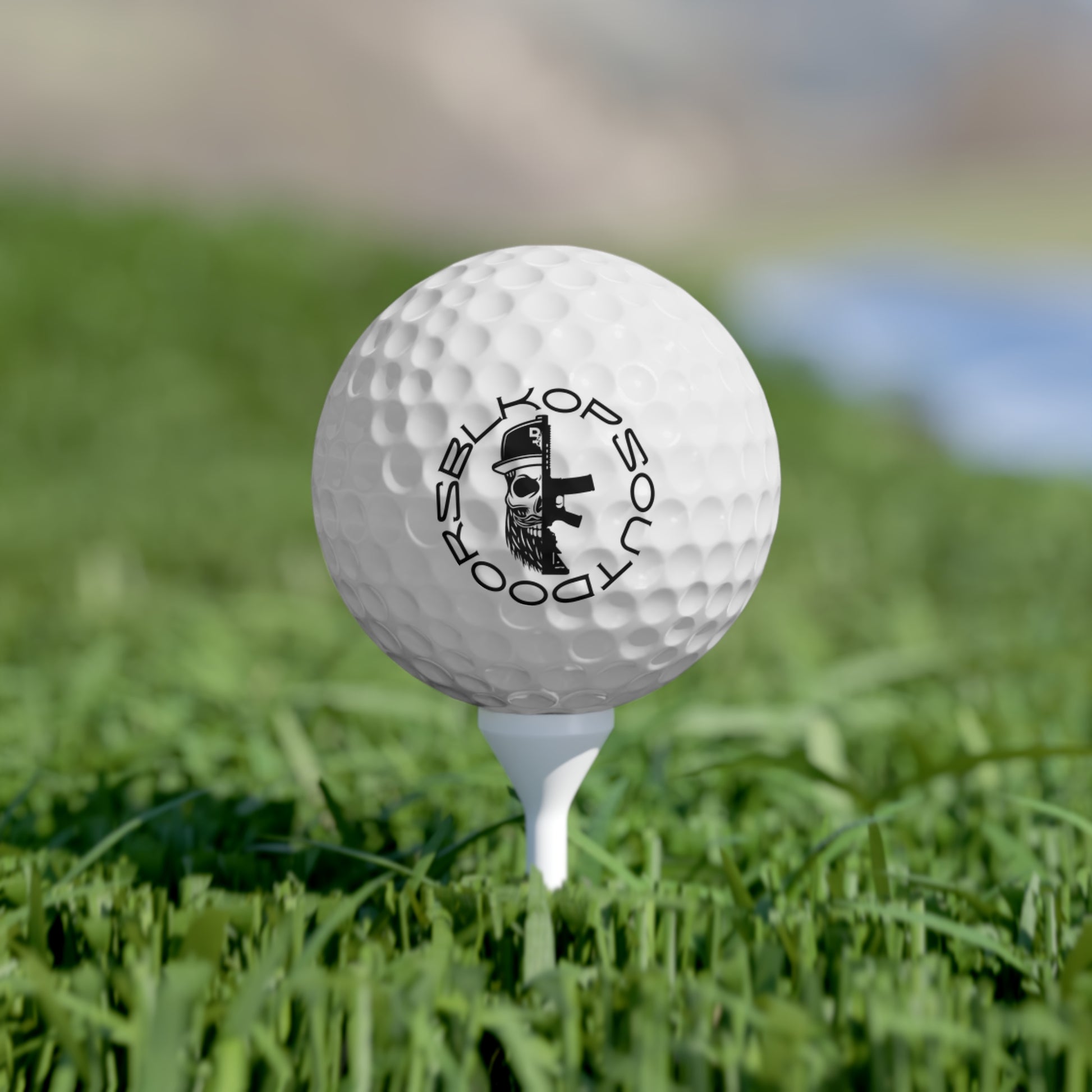 Skull Design Golf Balls Set - 6 Pack, Perfect Gift for Golf Lovers - BLK-OPS OUTDOORS