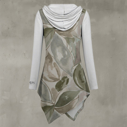 LEAF CAMO Women's Asymmetric Hem Hoodie