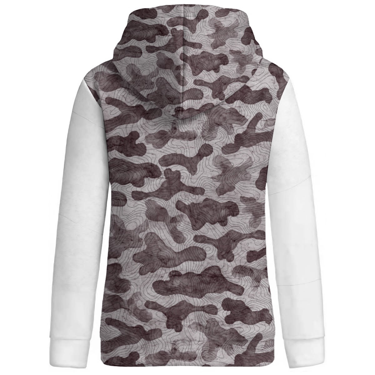 DUCK TRAIL BROWN Women's Patchwork Hoodie