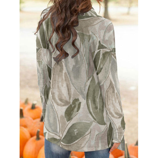 LEAF CAMO Women's Cardigan With Long Sleeve