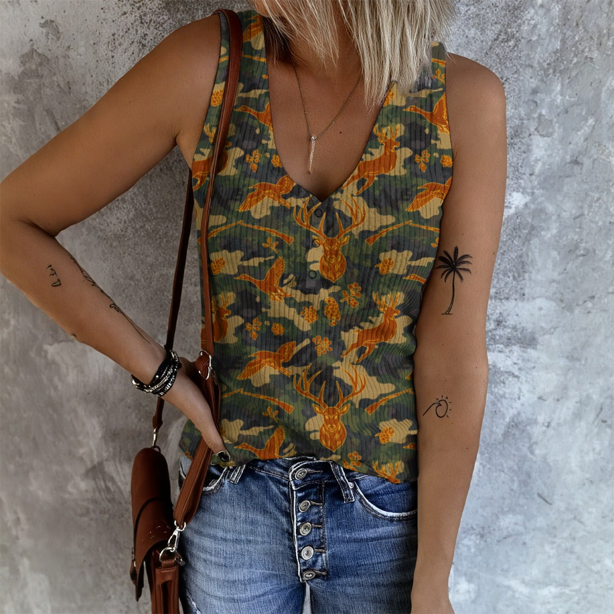 FALL OUT Women's Button Vest