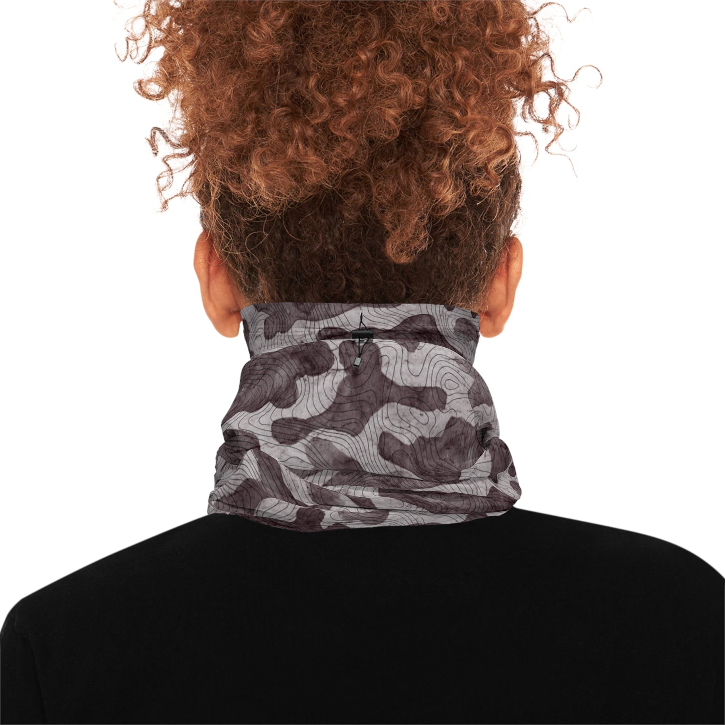 Stylish Winter Neck Gaiter, Cozy Face Warmer, Outdoor Sports Accessory, Camo Pattern for Winter Adventures, Gift for Him/Her