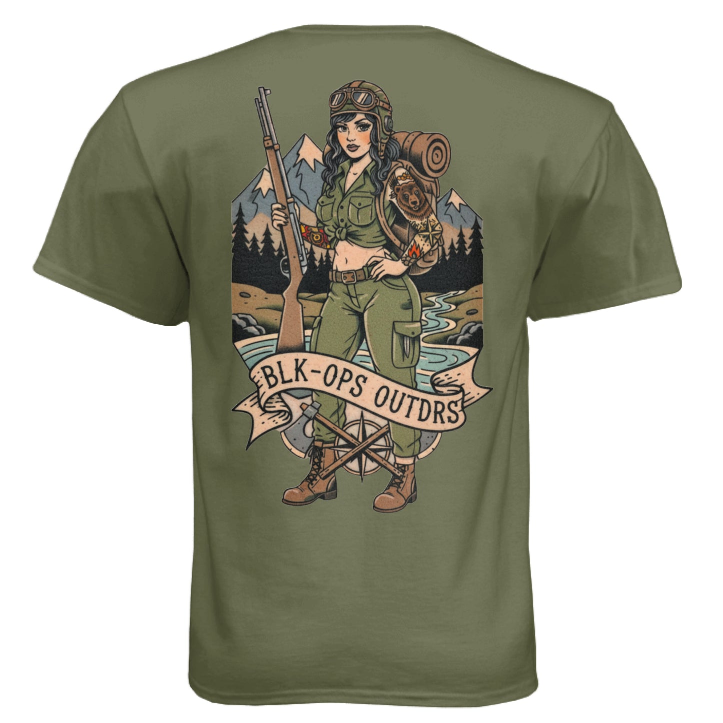 Military Green - BACK