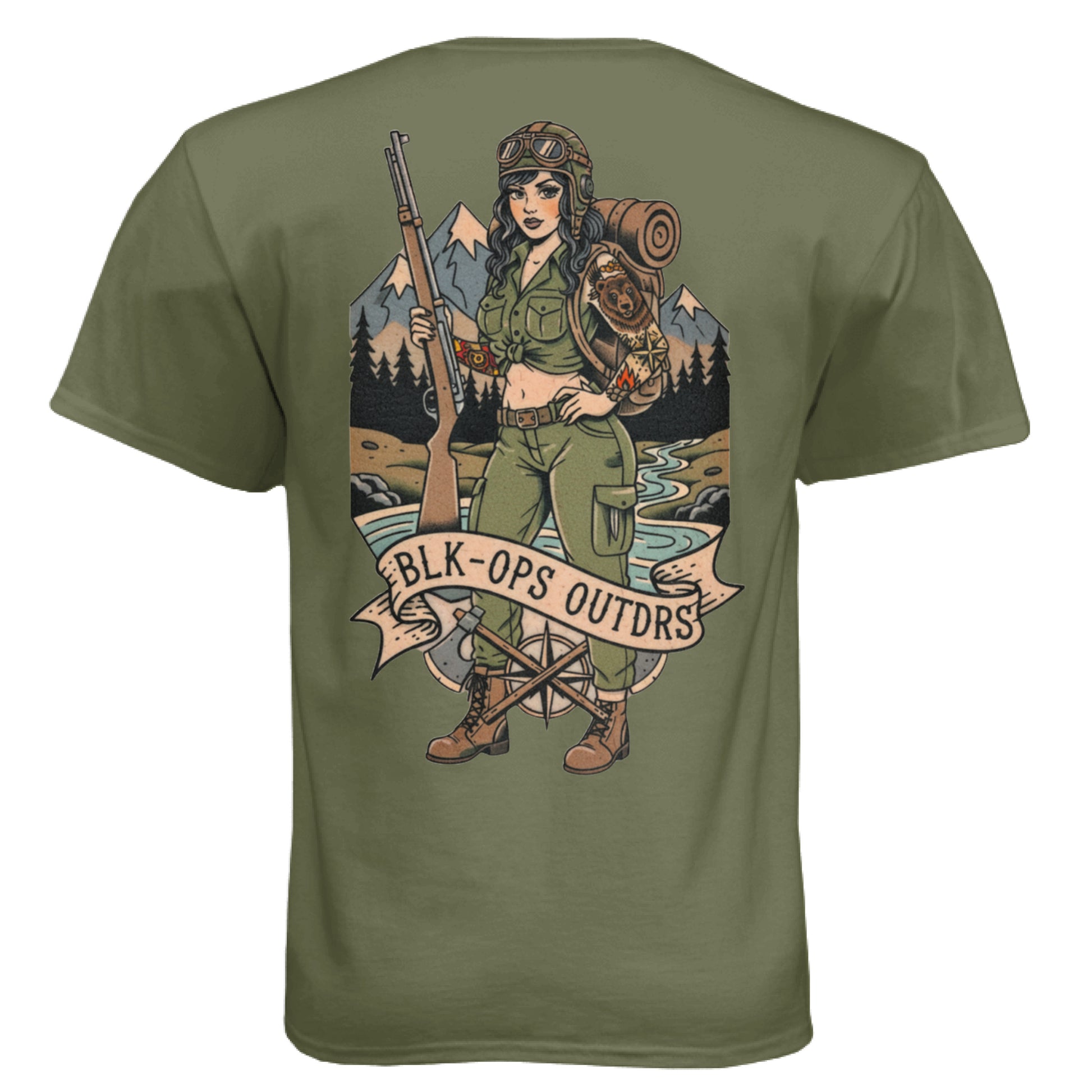 Military Green - BACK