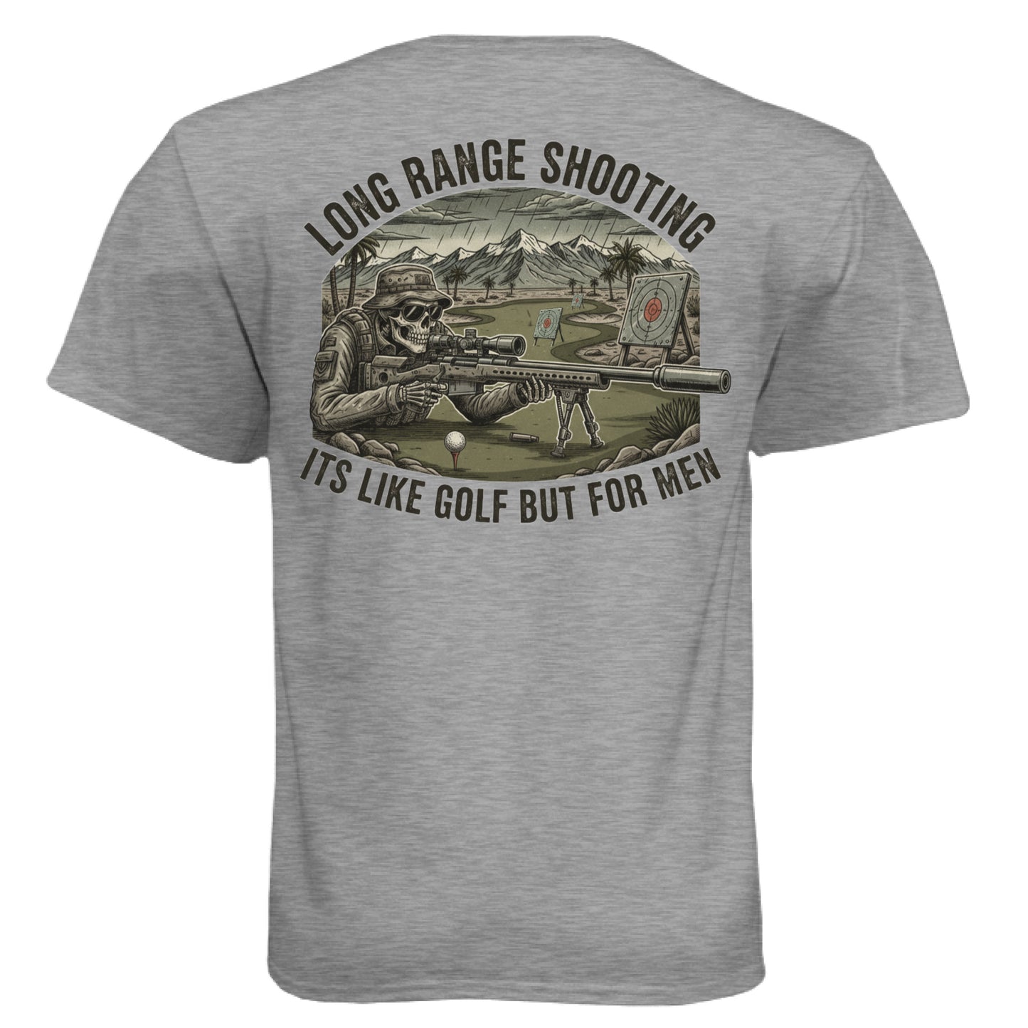 Dark Heather Grey (60/40) - BACK