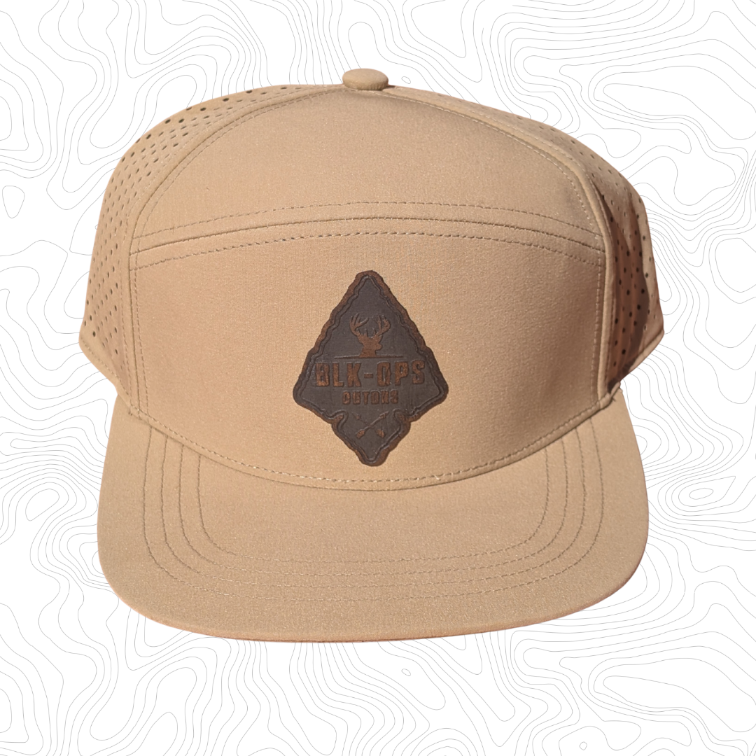 Arrowhead leather patch hat