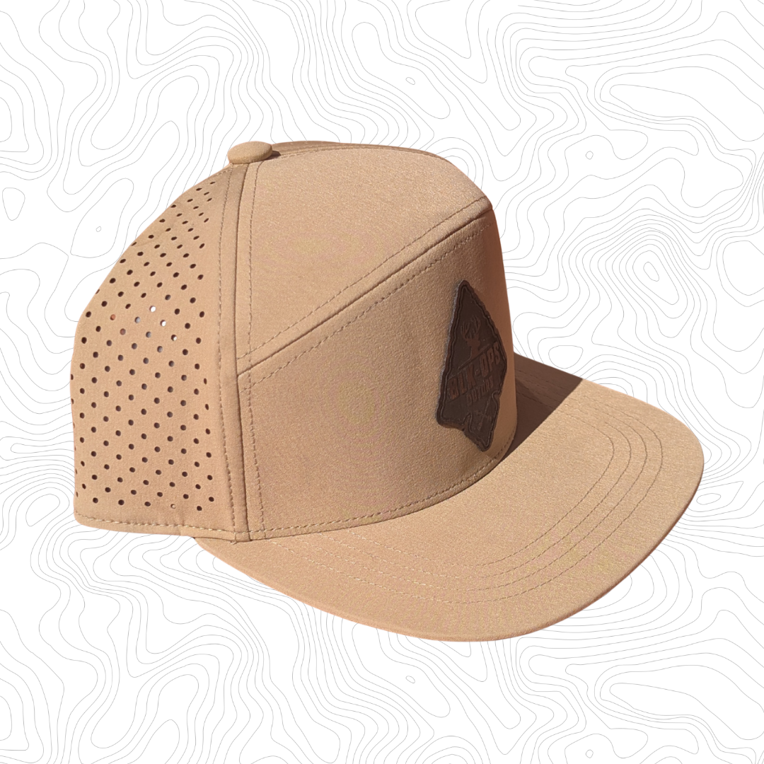 Arrowhead leather patch hat