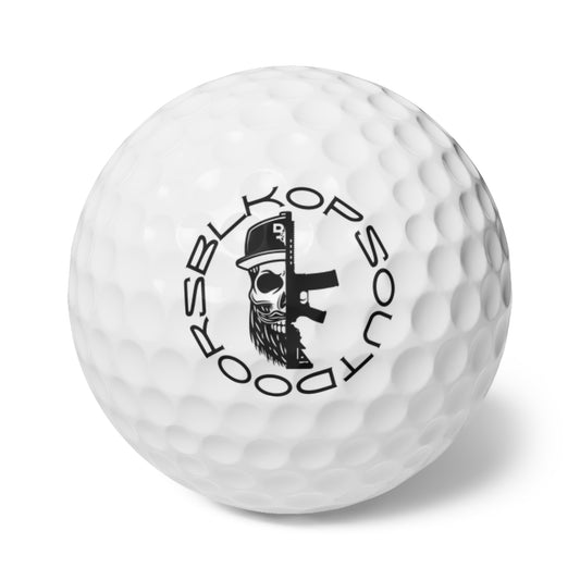Skull Design Golf Balls Set - 6 Pack, Perfect Gift for Golf Lovers - BLK-OPS OUTDOORS 