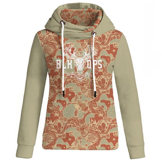TEXAS EDITION TAN Women's Patchwork Hoodie