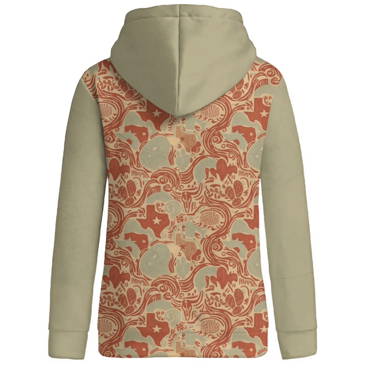 TEXAS EDITION TAN Women's Patchwork Hoodie