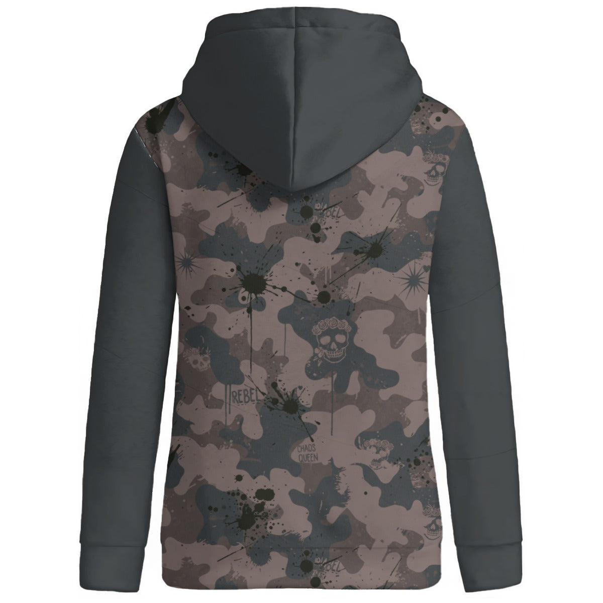 REBEL GRRRL Women's Patchwork Hoodie