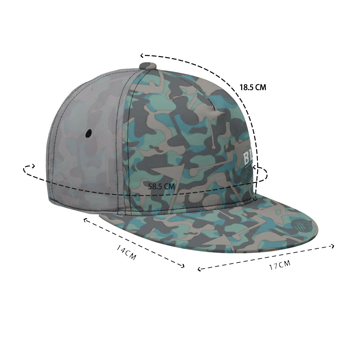 Rough landing grey camo hat