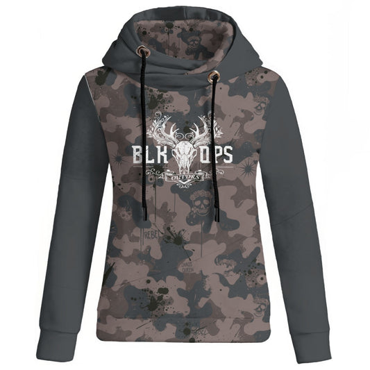 REBEL GRRRL Women's Patchwork Hoodie