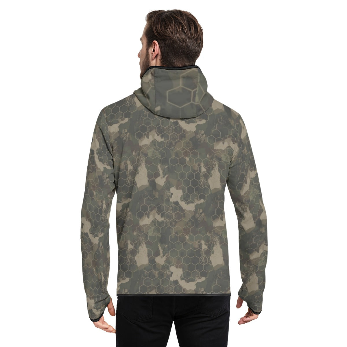 Night Ops hex pattern hoodie