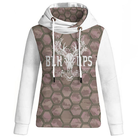 GRIDLOCK PNK Women's Patchwork Hoodie