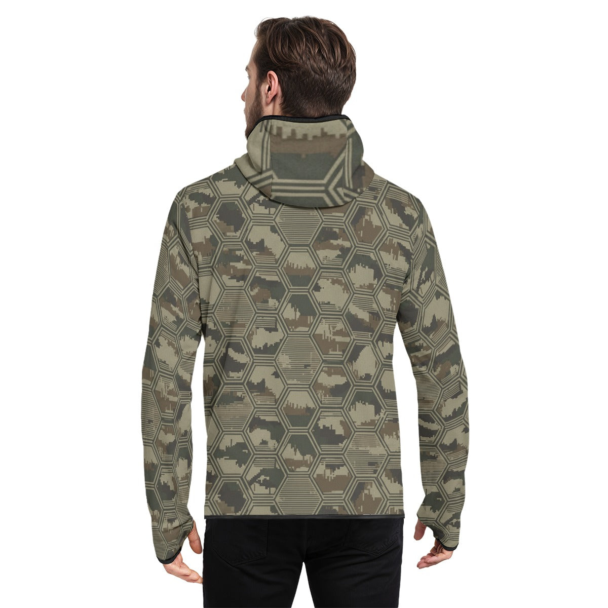 HEX-GRID GREEN hoodie