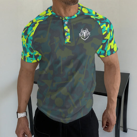 FOREGED T-shirt With Button Closure