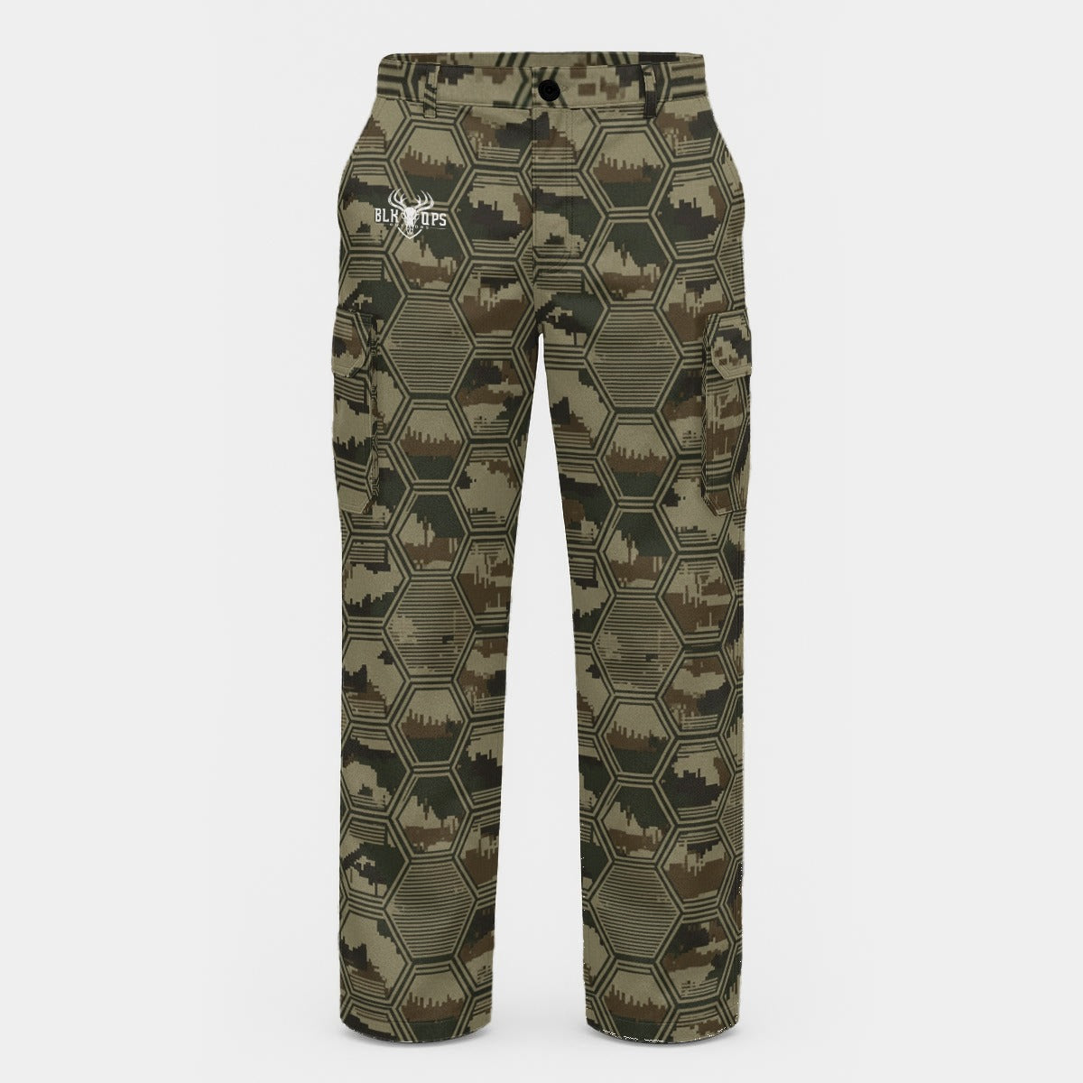 HEX-GRID GREEN PANTS