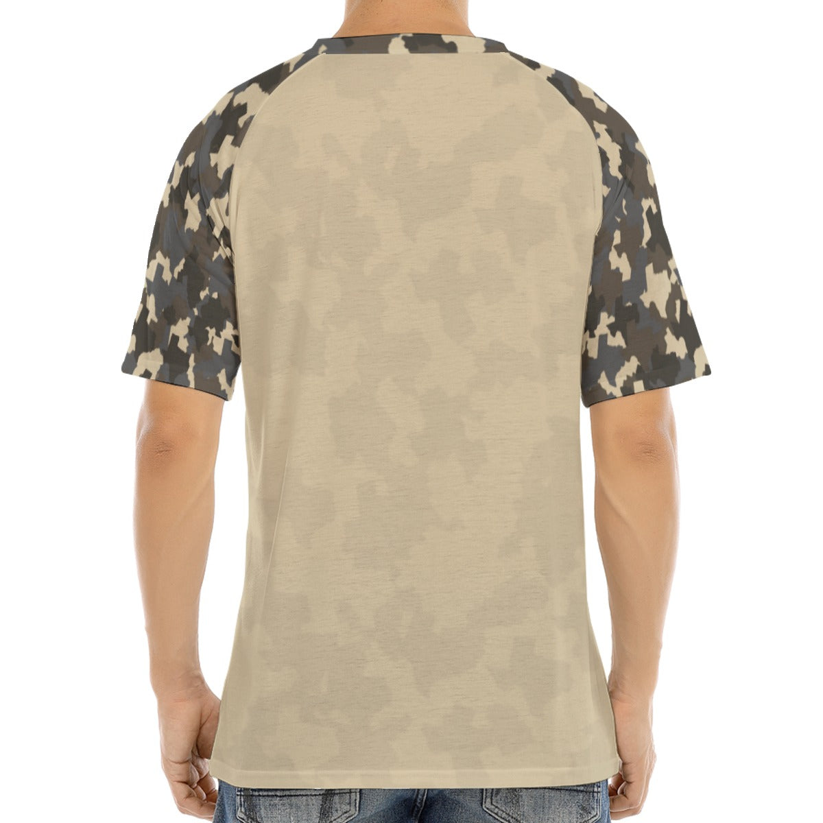 TEXAS CAMO T-shirt With Button Closure