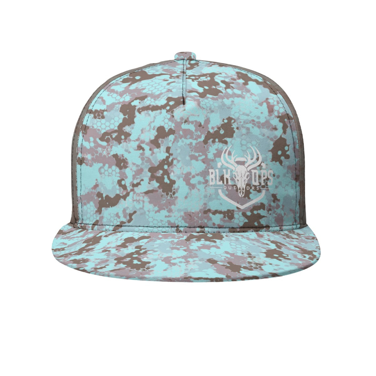 Teal camo hat