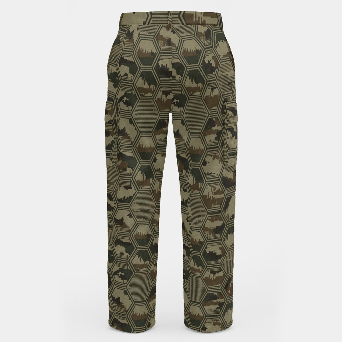 HEX-GRID GREEN PANTS