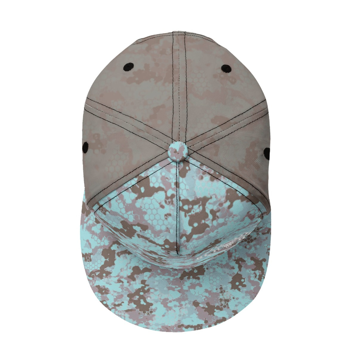 Teal camo hat