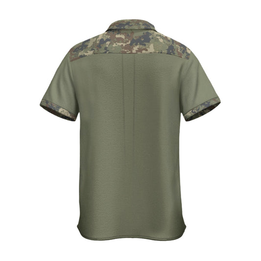 FORESTGREEN CAMO COLLARD SHIRT