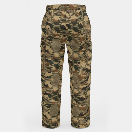 Hex-Grid Assault Brown Pants