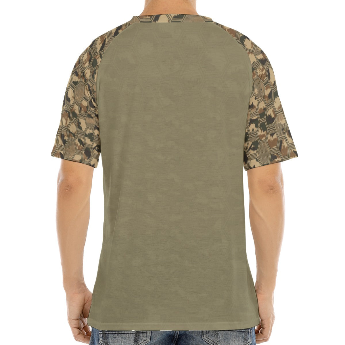 HEX GRID T-shirt With Button Closure