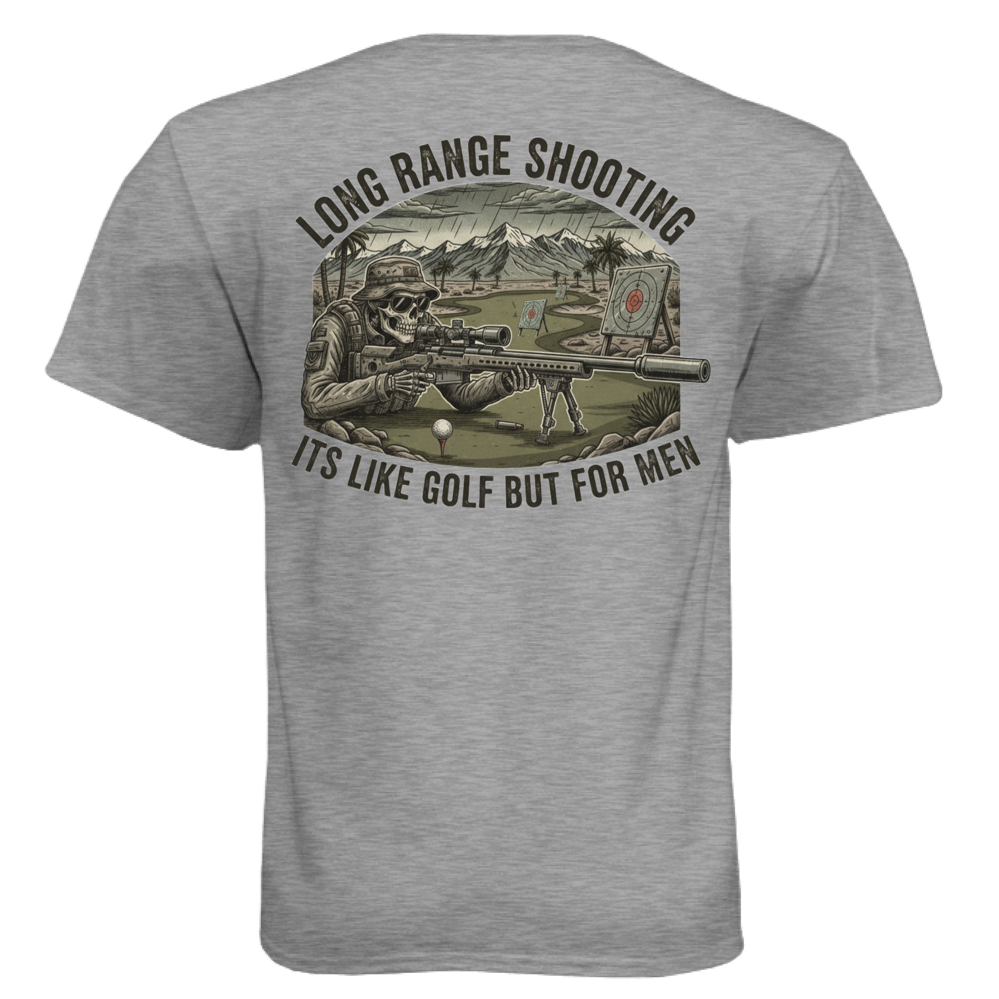 Dark Heather Grey (60/40) - BACK