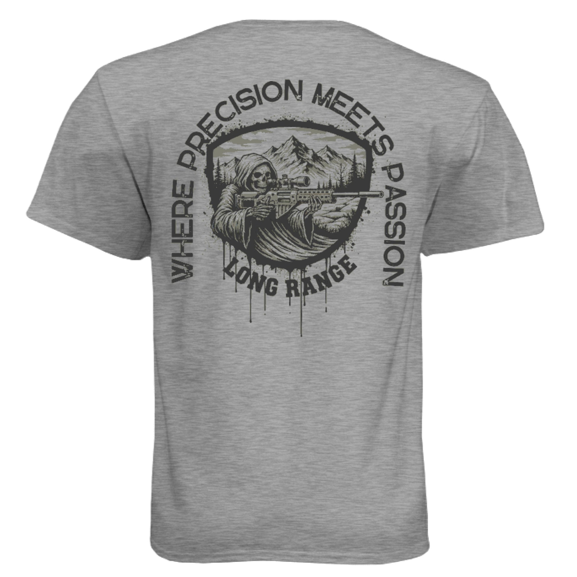 Dark Heather Grey (60/40) - BACK