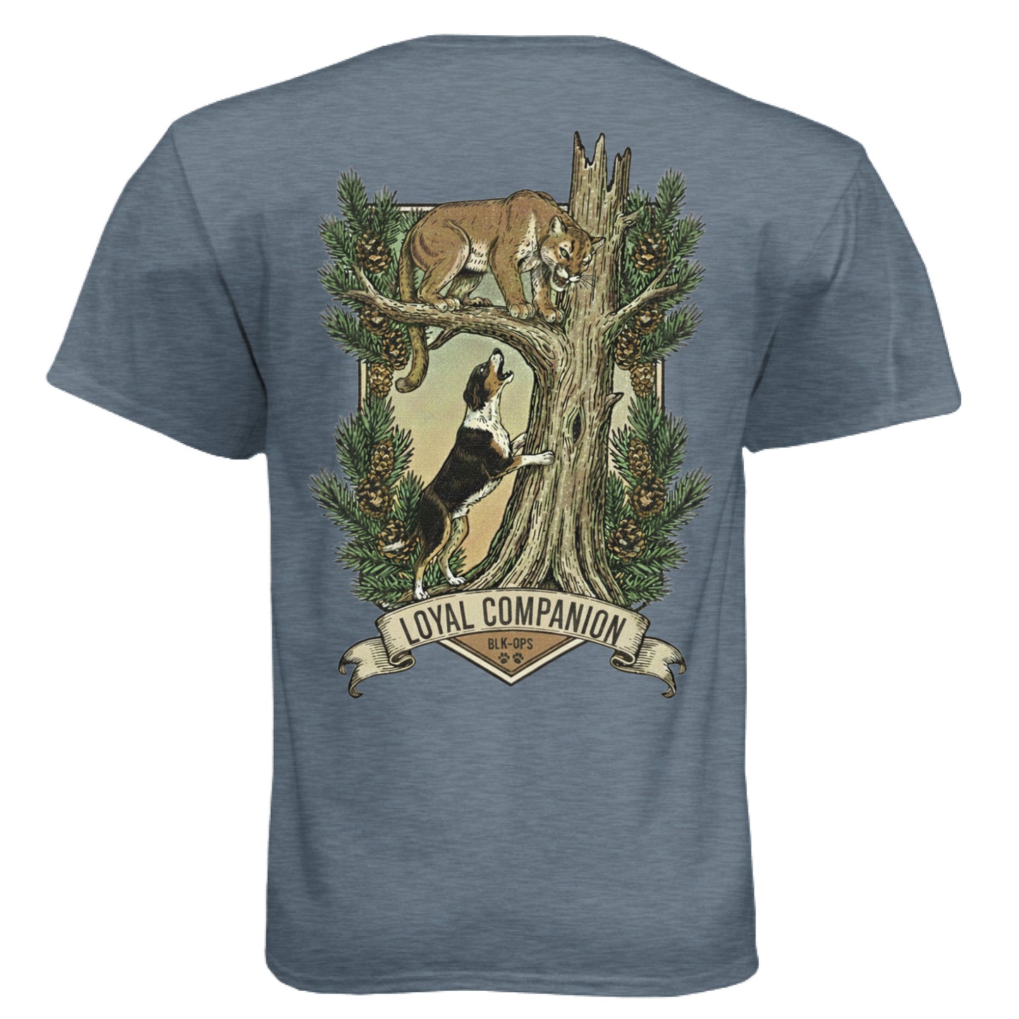 Heather Slate Blue - BACK