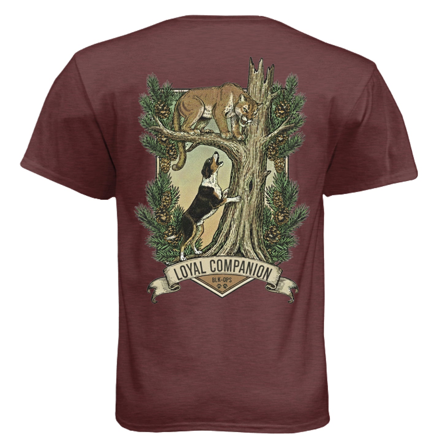 Heather Maroon - BACK